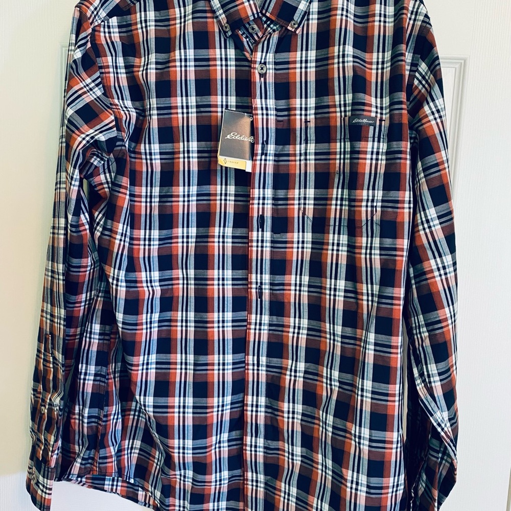 NWT Men's Casual Plaid Shirt